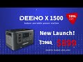 New portable power station deeno x1500 with worlds leading technologydibms is to make global debut