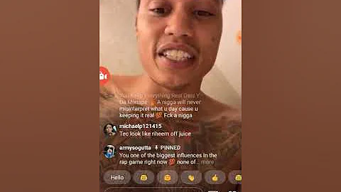 Tec speaking facts on instagram live