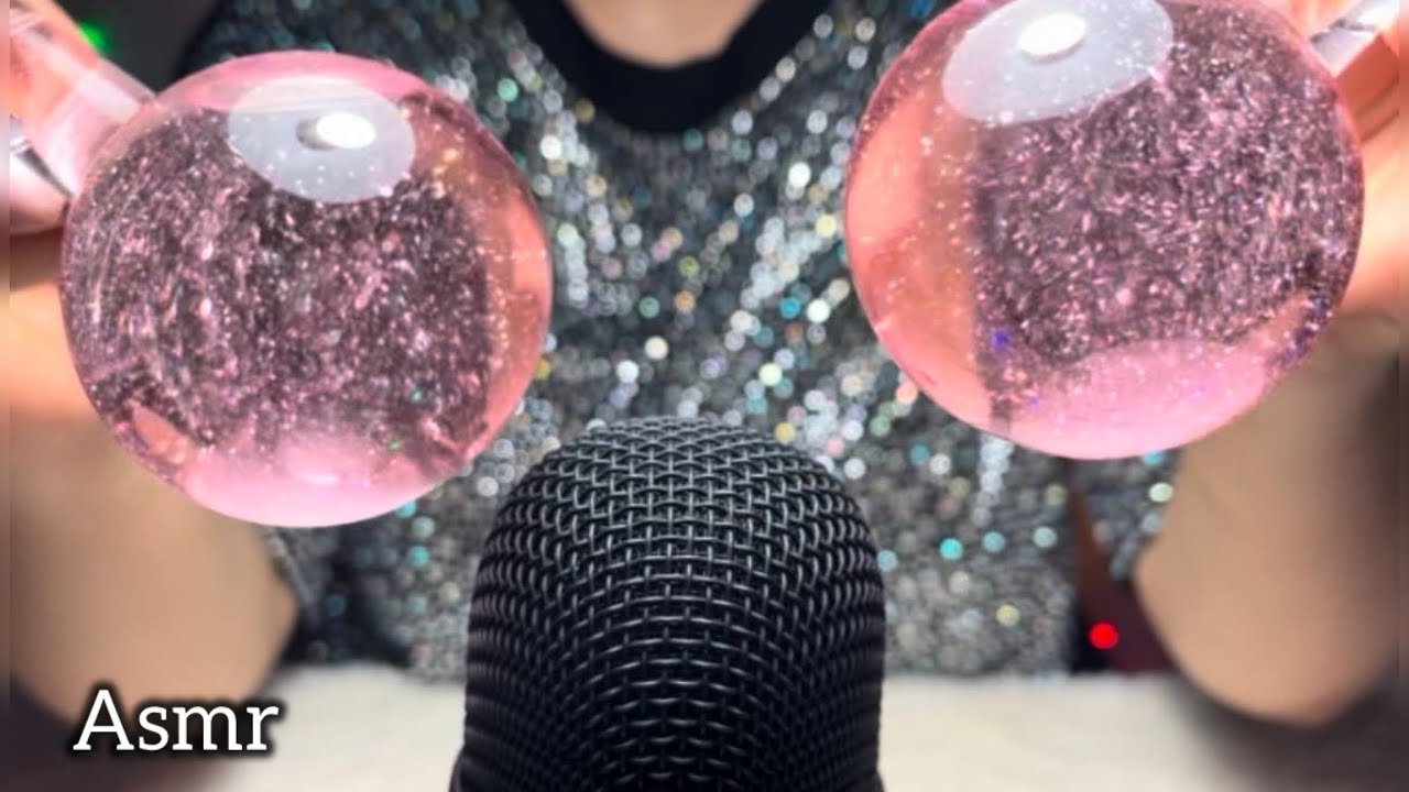 Soothing ASMR: Ice Globe & Plastic Taps for Deep Sleep 😴😴🌸🌸