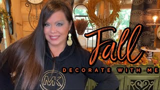 Fall Kitchen Side Table Vignette 