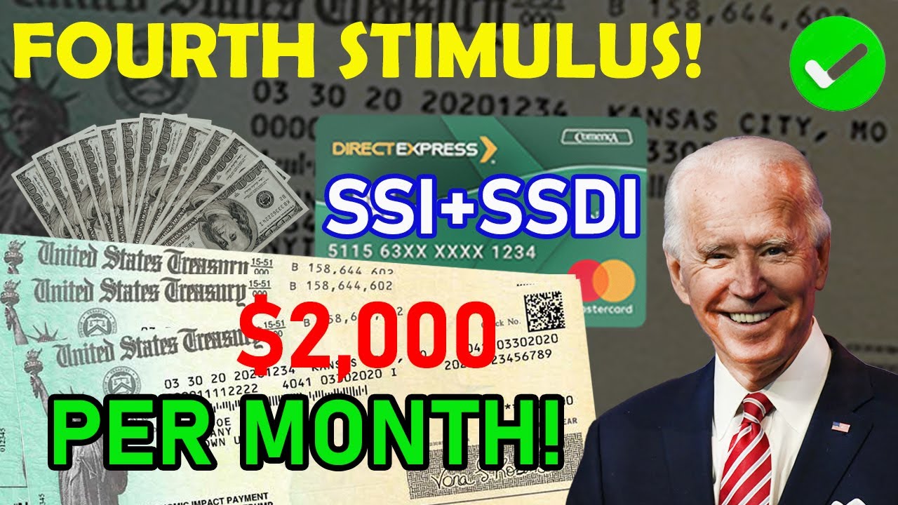 FOURTH STIMULUS CHECKS AS SOON AS POSSIBLE 2000 STIMULUS