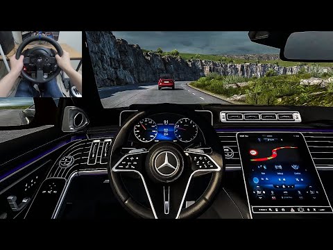 Euro Truck Simulator 2 - Mercedes Benz W223 S Class [Steering Wheel Gameplay]