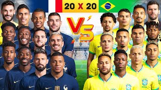 2023 France 🆚 2023 Brazil (Mbappe, Griezmann, Neymar, Vinicius Jr)