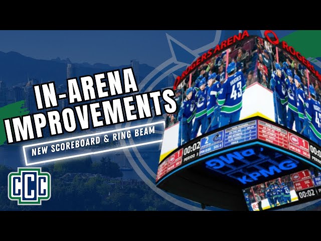 Canucks' giant scoreboard is missing from Rogers Arena