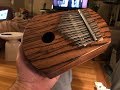 Woodturning Walnut and Zebrano Kalimba Naked Turner