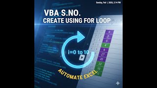 Excel VBA For Loop Explained | Seconds-la No Generate Pannalam! VBA For Loop Tutorial