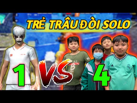 FREE FIRE | TRẺ TRÂU đến nhà đòi solo KÈO 1 CÂN 4 hài hước !!!