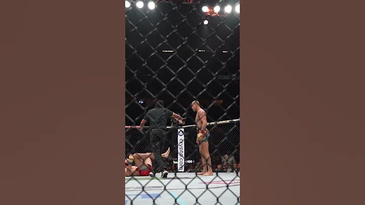 Alex Pereira knocks down Jiri Prochazka at the end of the first round!! 🚨 #ufc303