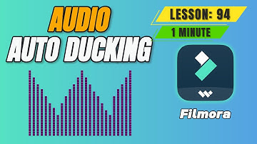 How to Use Auto Ducking in @FilmoraWondershare - Lesson 94 Filmora Tutorial