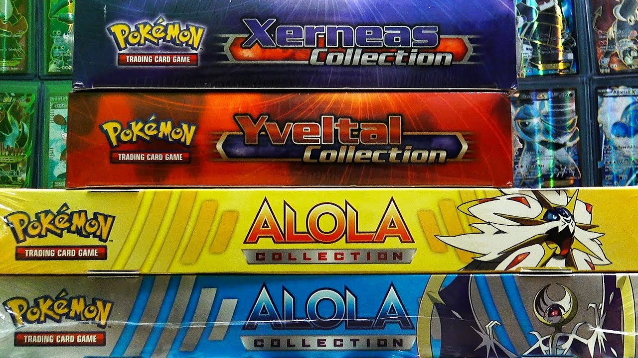 AMAZING FULL ART PULLS! OPENING 4 DIFFERENT POKEMON COLLECTION BOXES!