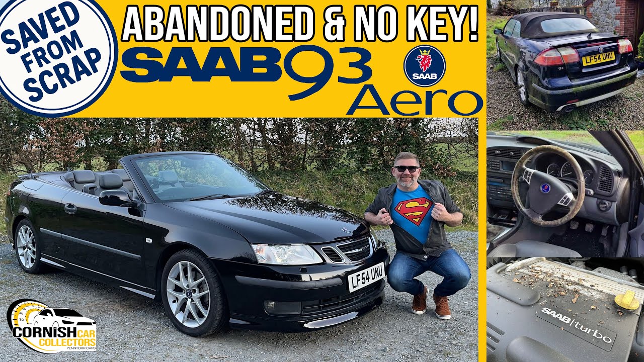 Can I RESTORE an ABANDONED Saab 9-3 Aero with NO KEY & save it from the SCRAPYARD?