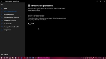 Windows 10 April 2018 update Controlled folder access does not work well