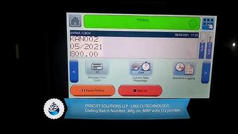 LINX Continuous Inkjet Printer coding on Mono Carton Boxes