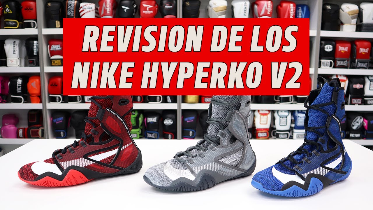 Comienzo correcto Hacer Revision de los nuevos Nike Hyperko 2 zapatos de boxeo - YouTube