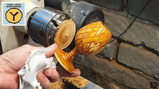 Woodturning Yew No Rose Engine Tactile Goblet