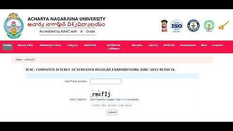 M.SC. COMPUTER SCIENCE IV SEMESTER REGULAR EXAMINATIONS JUNE-2022 RESULTS.