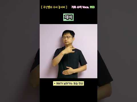 [ 기초 수어 Voca ] 953. 제비 - 수화배우기 [주넌쌤의 수어놀이터]
