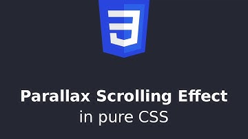 Parallax Scrolling Effect in pure CSS