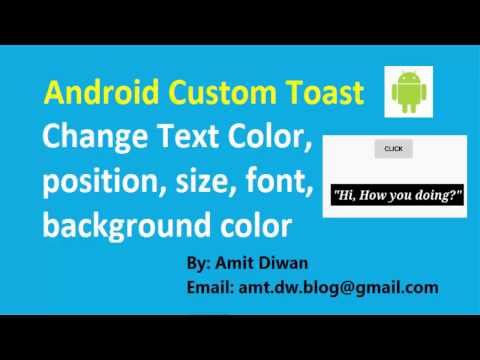 Android Custom Toast-