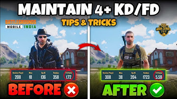 HOW TO MAINTAIN 4+ KD👹 IN PUBG MOBILE/BGMI🔥TIPS & TRICKS BATTLEGROUNDS MOBILE INDIA.😱 ICYOPGAMINGYT