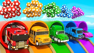 Bingo Song + Wheels On the Bus - learn colors with a soccer ball - Baby Nursery Rhymes & Kids Songs