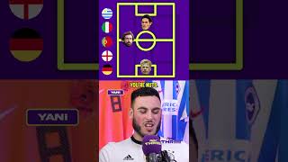 The PERFECT football team but it's one player per country 🔥 #shorts #football #soccer