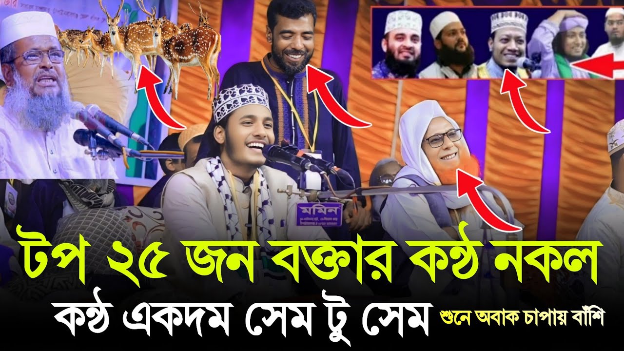 টপ ২৫ জন বক্তার কন্ঠ নকল একদম সেম টু সেম শুনে অবাক চাঁপাইনবাবগঞ্জবাসী মাওঃ মেহেদী হাসান মেজবা নওগাঁ