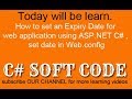 How to set an Expiry Date for web application using ASP.NET C#