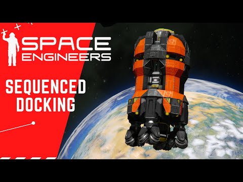 Sequenced Docking Of Auto Mining Drones And Update|| Space Engineers