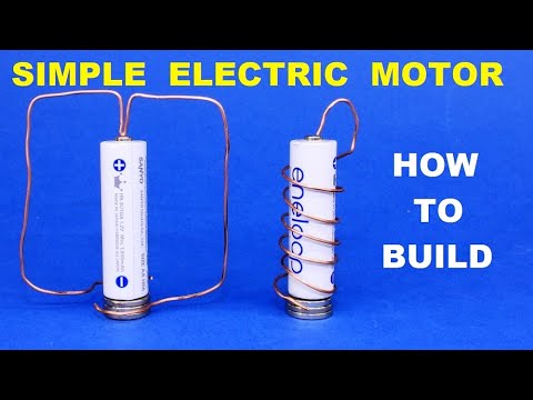 DIY: How To Make a Simple Electric Motor (battery, neodymium magnet
