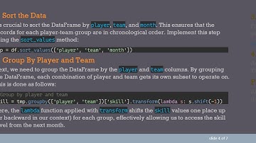 Efficiently Shift a Column in Pandas for Player-Team Combinations