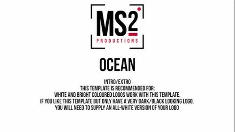 MS2 Productions: Video Power Pack Intro/Extro Ocean