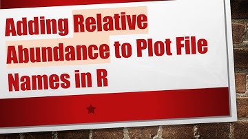 Adding Relative Abundance to Plot File Names in R