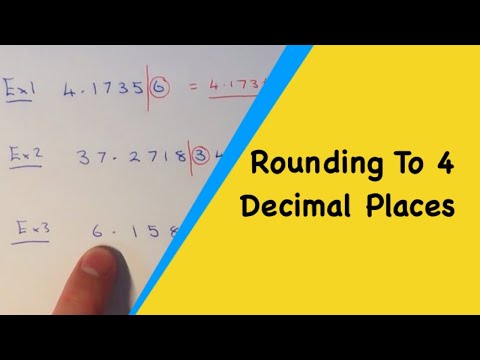 How To Round To 4 Decimal Places (Rounding Any Number To 4dp) - YouTube
