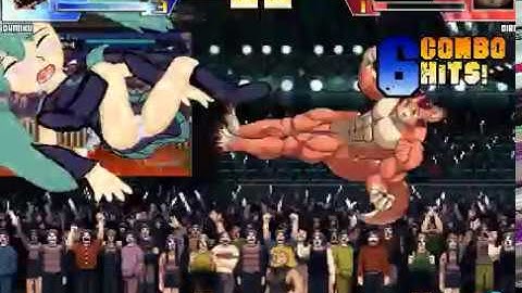 Mugen Random Battles: D4 Miku (Me) Vs Oira