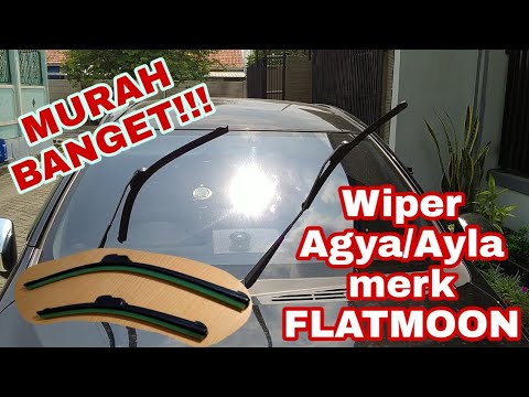 CARA PASANG WIPER AGYA/AYLA FRAMELESS MERK FLATMOON MURAH MERIAH!!!. 