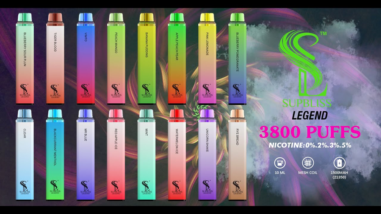 Supbliss 3800 Puffs Legend Disposabel Vape