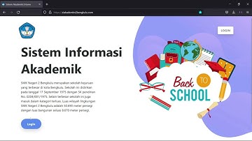 Demo Aplikasi Sistem Informasi Akademik Sekolah | Codeigniter 4