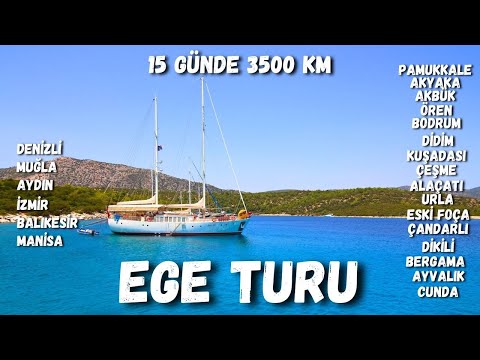 Ege Turu 2. Bölüm - 15 Günde Arabayla 3500 km! - Harika Görüntülerle Ege Bölgesi Gezilecek Yerler