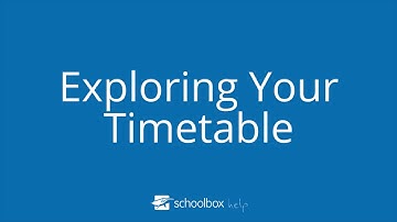 Exploring Your Timetable - LMS Tools
