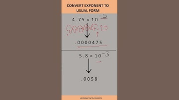 Convert exponent form to usual form #shorts, #short, #exponentsandpower