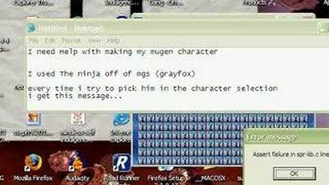 i need help with my mugen character!