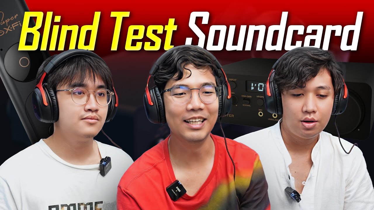 Blind Test การ์ดเสียง SoundCard หลักพัน VS ออนบอร์ด เสียงต่างกัน ?