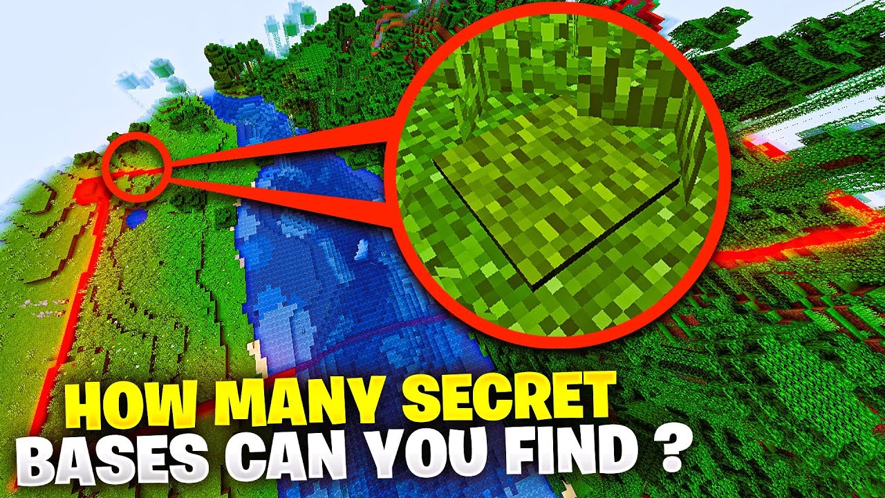 Minecraft.. But I Hid As Many Bases As I Could...