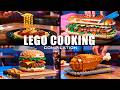14 Minutes Satisfying Cooking Food with LEGO Factory • ASMR Stop Motion Cooking