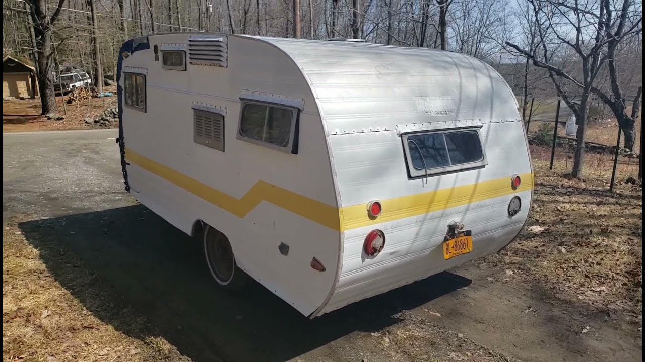Vintage Canned Ham! Pre Restoration 1960s Metzendorf Camper. Like Serro