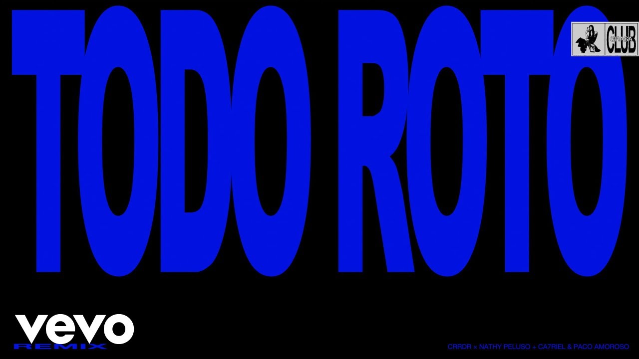 NATHY PELUSO, CA7RIEL & Paco Amoroso, CRRDR - TODO ROTO - CRRDR REMIX NATHY PELUSO, CA7RIEL & Paco Amoroso, CRRDR - TODO ROTO - CRRDR REMIX