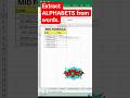 extract LETTERS from table MID Formula🔥||Advance Excel😎||#shorts #excel #exceltips #tricks #computer