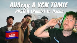 All3Rgy & Ycn Tomie 🇰🇭 - Ppstar (Remix) Ft. Hasha [Official Video] Reaction!!