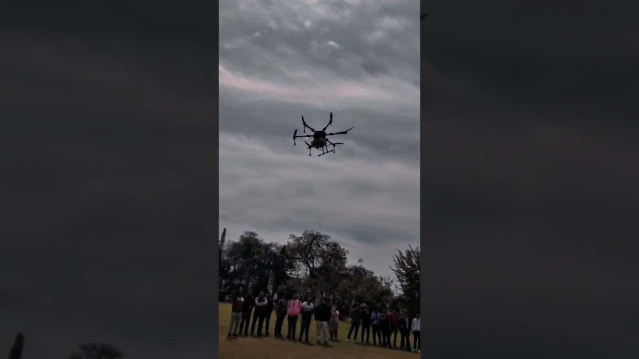 agriculture drone flying 